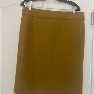 J. Crew Women's Gold Pencil Skirt